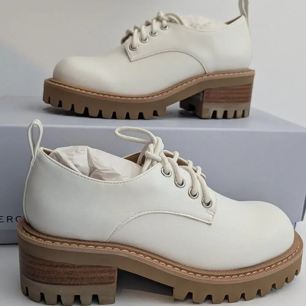 New Aerosoles Girl's Franca Oxford in white platform shoes little girl size 1